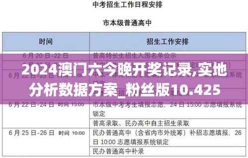 2024澳门六今晚开奖记录,实地分析数据方案_粉丝版10.425