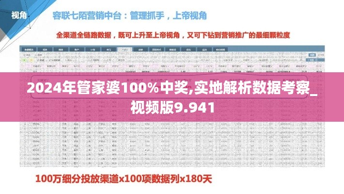 2024年管家婆100%中奖,实地解析数据考察_视频版9.941