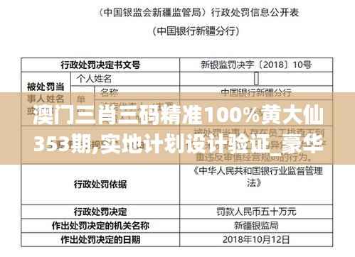 澳门三肖三码精准100%黄大仙353期,实地计划设计验证_豪华款9.322