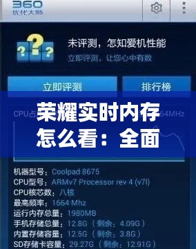 荣耀实时内存怎么看:全面解析荣耀手机内存使用情况